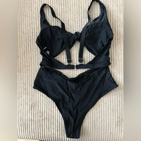 One-Piece Cut Out Bathing Suit - Picture 5 of 7